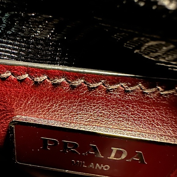 Prada Burgundy Leather Backpack - Picture 15 of 16
